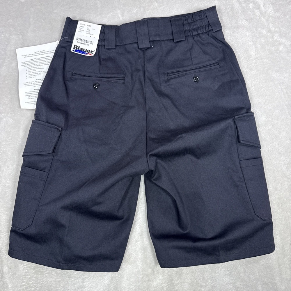 Blauer 8245 5 Pocket Cotton Cargo Shorts Men's Size 31 Navy Blue 10" Inseam - Picture 2 of 7